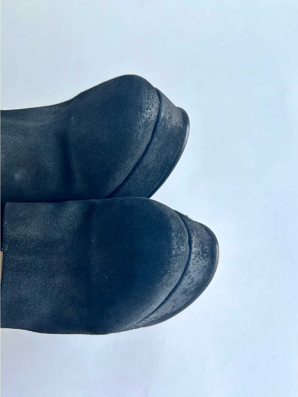 Free People Black Genuine Leather Close Toe Platform Heels size EUR 40, US 9.5